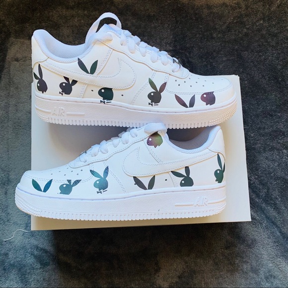 Custom rainbow reflective bunny Af1 - Picture 3 of 4